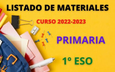 MATERIALES PRIMARIA Y 1º ESO CURSO 2022-23